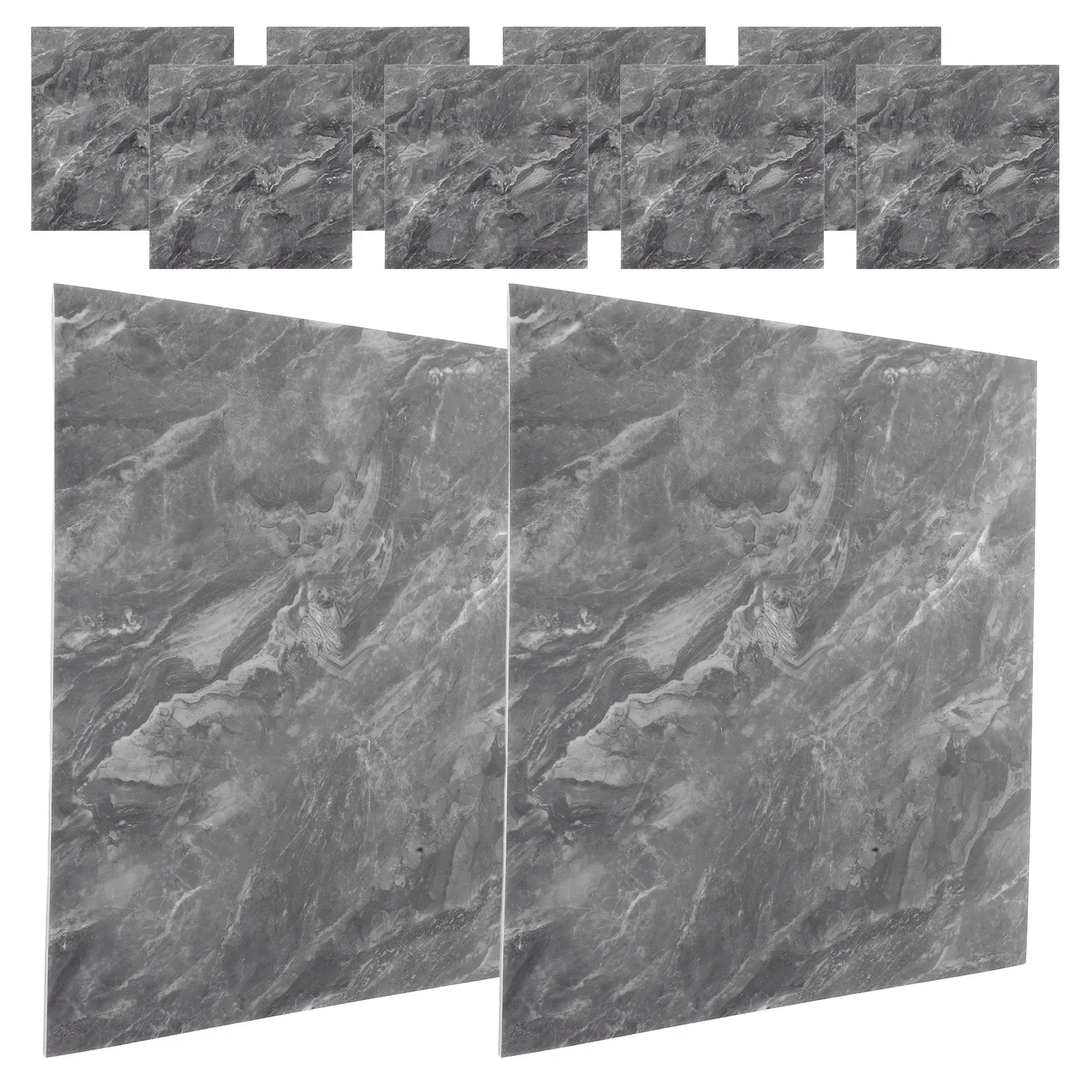 10Pcs Premium Marble Peel and Stick Tiles Waterproof Scratch Resistant Wall Covering Easy Install Backsplash for Kitchen