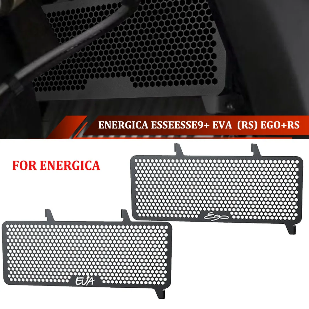 

For Energica EsseEsse9+ Eva Ribelle (RS) Ego+RS Motorcycle Radiator Grille Guard Cover Oil Cooler Grill Protector sseEsse 9 +RS