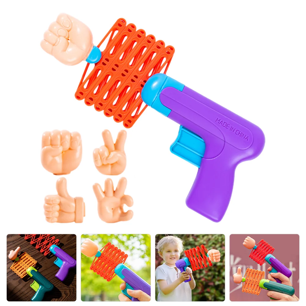 

Retractable Fist Toy Spring Telescopic Toys Fist Gun Toddler Prank Toy Robot Plastic Child Launcher