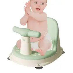 Baby Bath Seat Portable Safety Anti Slip Newborn Shower Chair With Backrest & Suction Cups Baby Care Bathing Seat Washing Toys