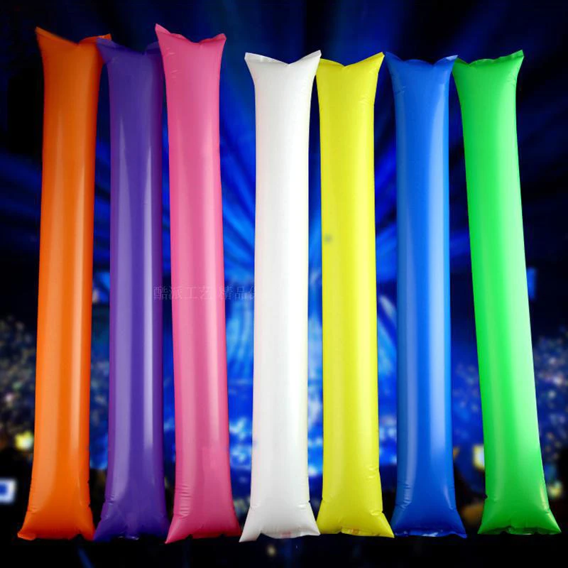 1pc Multi Color Thickened Handheld Inflatable Fuel Rod Cheerleading Music Festival Party Long Balloon Party Decoration Props