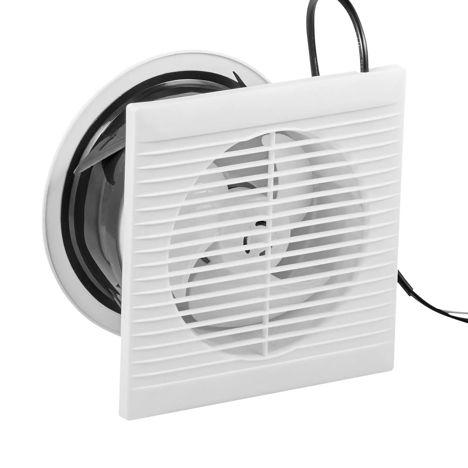6 inch Through-The-Wall Ventilation Fan, 110 CFM Through Wall Exhaust Fan with AC Motor, Quiet Vent Easy Installation for Bathro