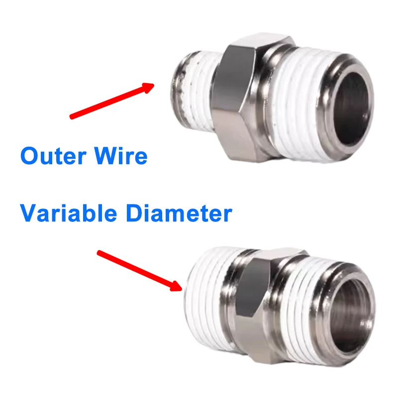 Airtac BU/BD/BB- One-Touch Fittings Threaded Type Double Female Connector Male & Female Connector Male Connector