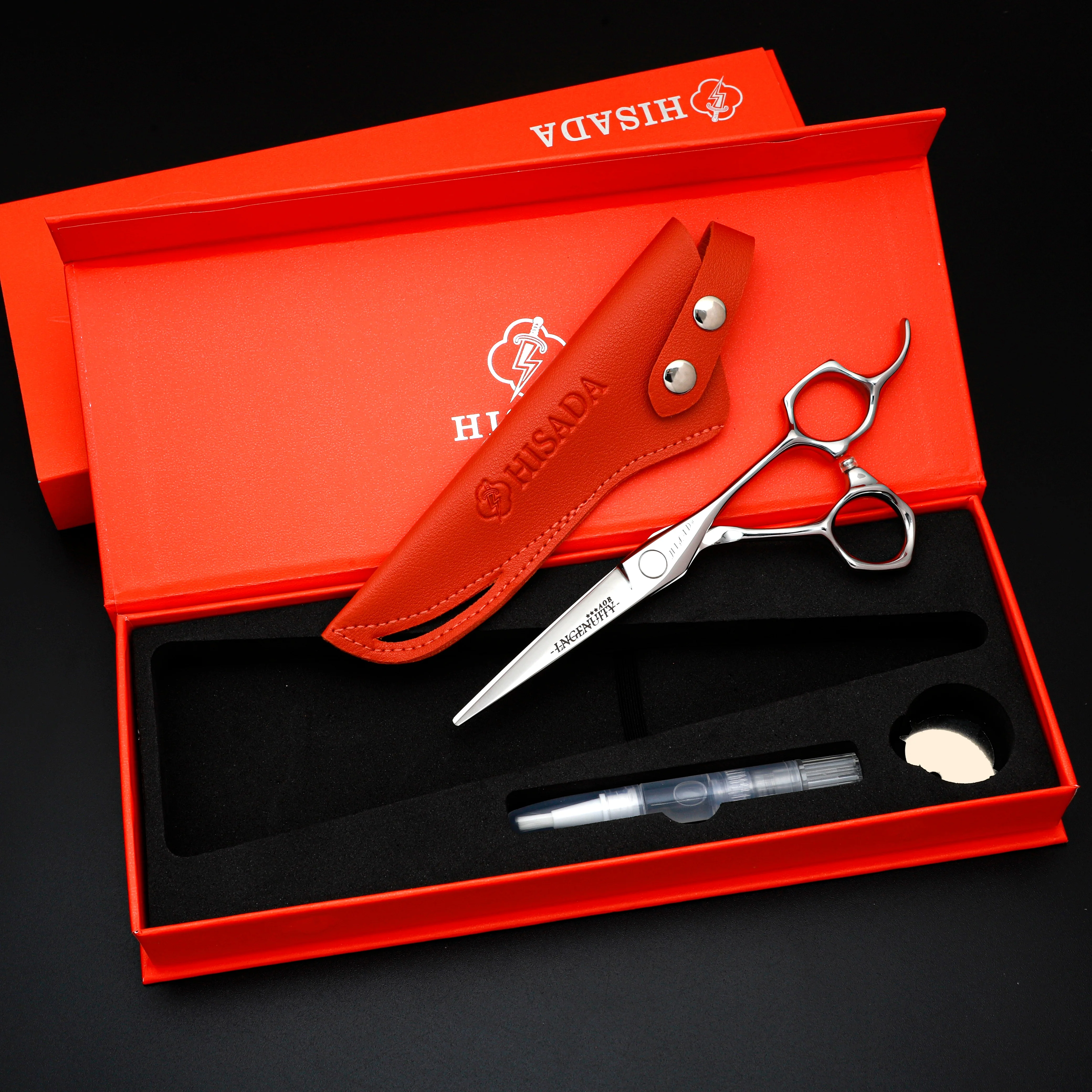 New scissors Hisada Barber Shop barber scissors Professional hair scissors  6.0 6.5/inch Wet hair scissors high-end scissors