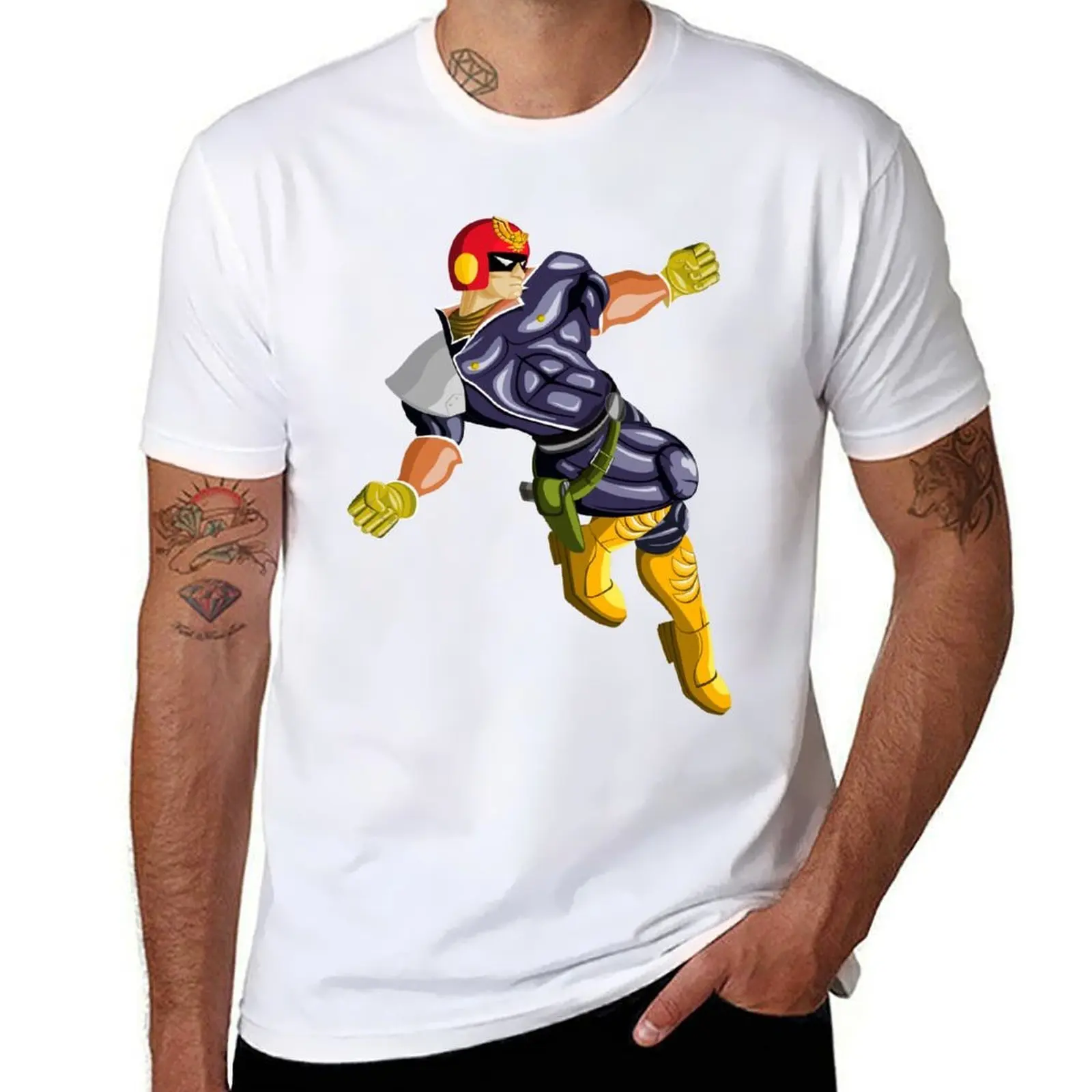 

Captain Falcon Up-B T-Shirt t shirts for man graphic vintage t shirt personalised T-Shirt