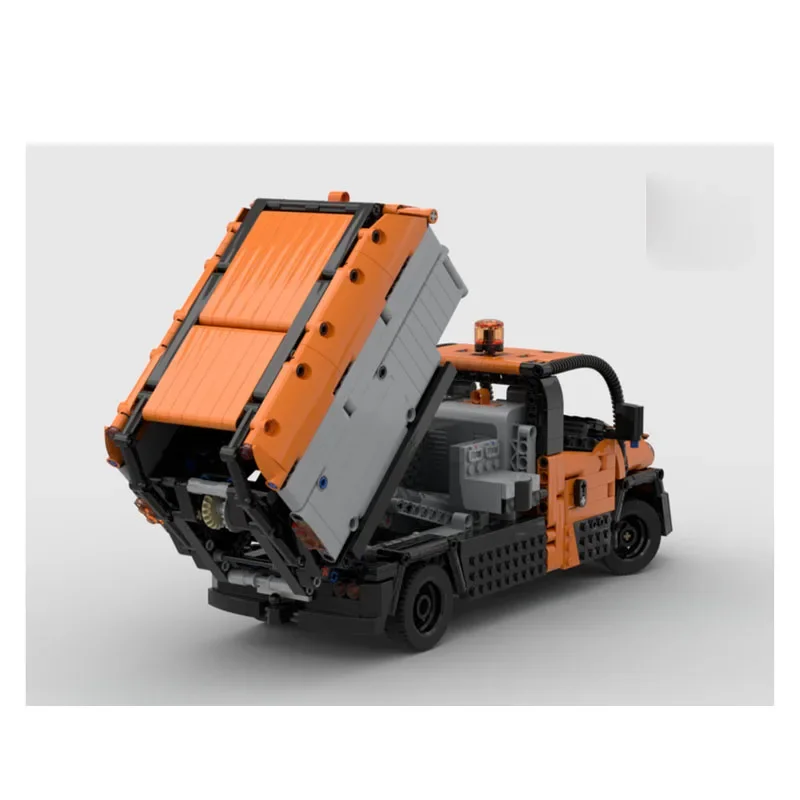 MOC-132914 City Transport G6 Full RC Garbage Truck Building Block modello 1600 parti MOC Creative Building Blocks Toy Gift