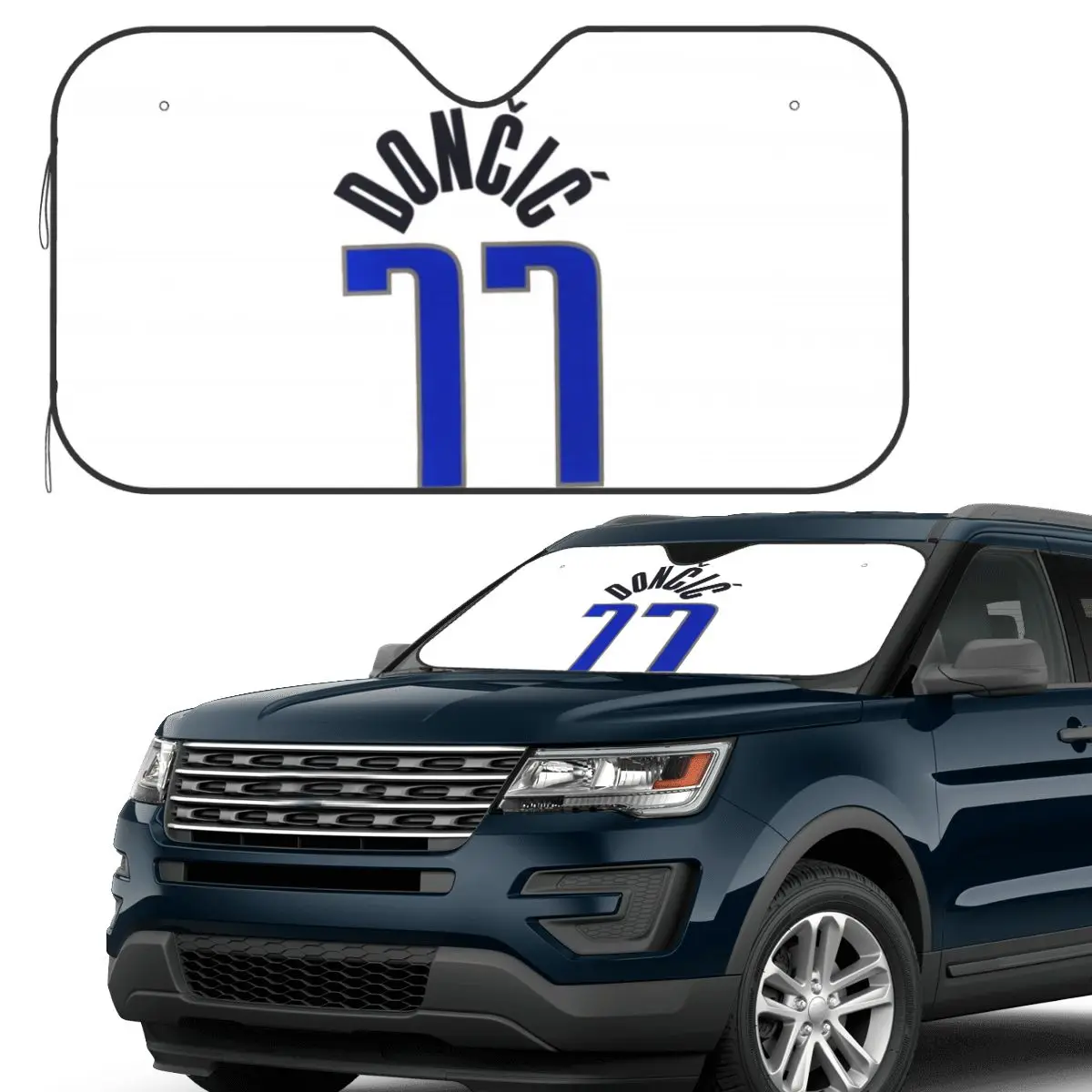 

Luka Doncic Sunshade Windscreen Car Front Windshield Window Sun Visor Accessories Covers