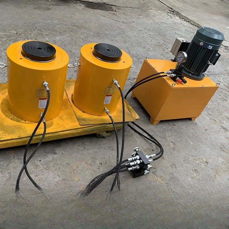Electric hydraulic jack, separate large tonnage 100T 200T500 tons synchronous jack