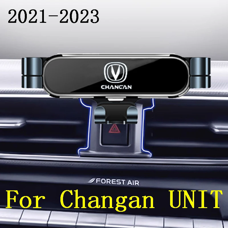 For Changan UNIT 2021-2023 Car Styling Mobile Phone Holder  Air Vent Mount Gravity Bracket Stand Auto Accessories