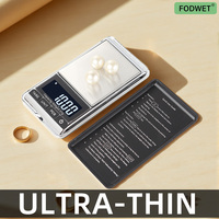 0.01g Precision Moli Pocket Scale 500g Portable Digital Gram Scale with Backlit Lcd Pickup and Unit Conversion Function Jewelry Coin Pill Coffee Scale Stainless Steel Platform 2*Aaa Battery (Excluding)
