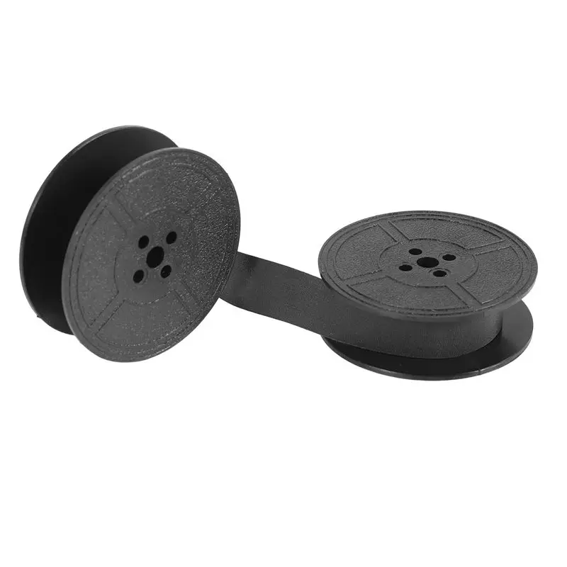 ABRI-12 Pack Typewriter Ribbon Twin Spool Typewriter Ribbon Ink Twin Spool Ink Replacement Part For Most Typewriter(Black)
