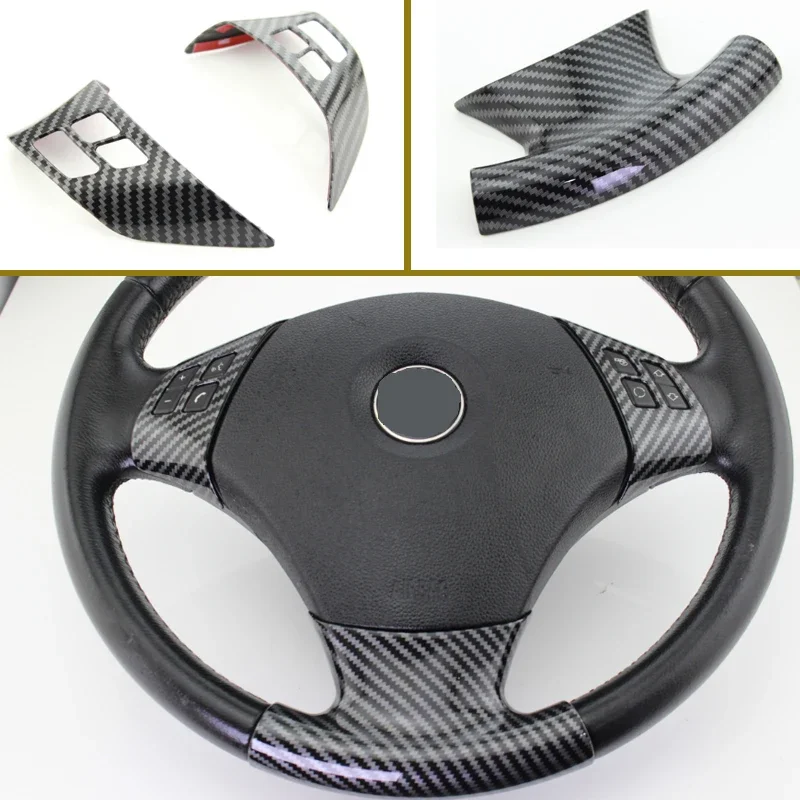 

For BMW 1 3 Series E87 E90 E92 E93 2005-2012 Carbon Fiber Style steering wheel shiny cover Decorative steering wheel patch