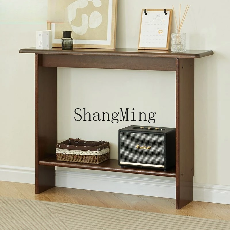 

FG entrance deck solid wood living room ultra-narrow entrance table corridor wall rack long table