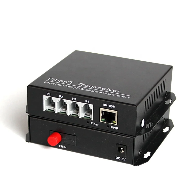 

1 Pair PCM Voice 1 Channel Telephone + 1 Port 10/100M Ethernet Telephone To Fiber Converter