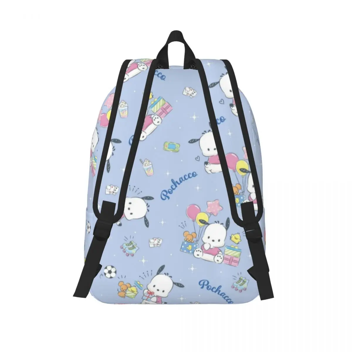 Pochacco Nuevo bolso escolar con patrón de moda Mochila liviana con estampado 15 pulgadas 17 pulgadas