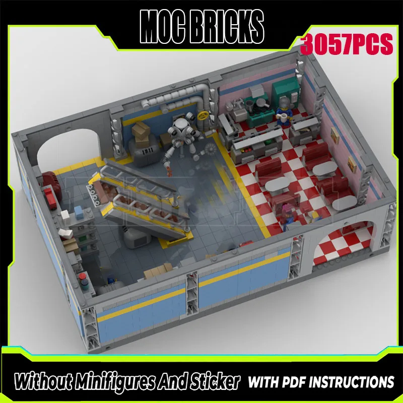 Moc modelo de construção tijolo apocalipse castelo subterrâneo tecnologia modular blocos de construção presente brinquedos natal diy conjunto montagem