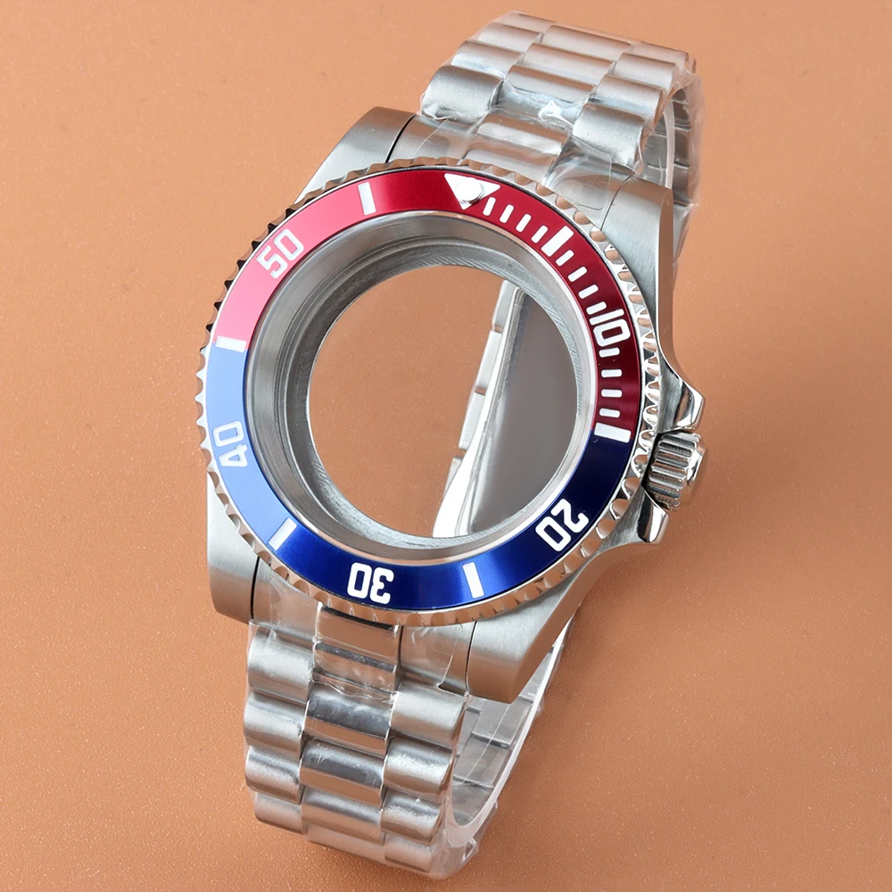 

40mm NH35 Watch Case Stainless Steel Sapphire Glass For NH35 NH36 Movement 28.5mm Dial Presidential Bracelet Submariner Case