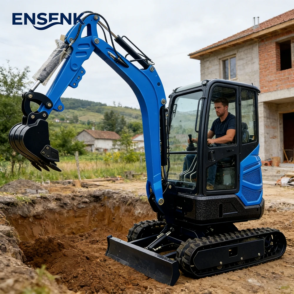 

Мини-экскаватор 0.8 тонны, 1.0 тонны, 1.7 тонны с двигателем Yanmar, Европа, EPA Euro 5, CE, быстрая доставка