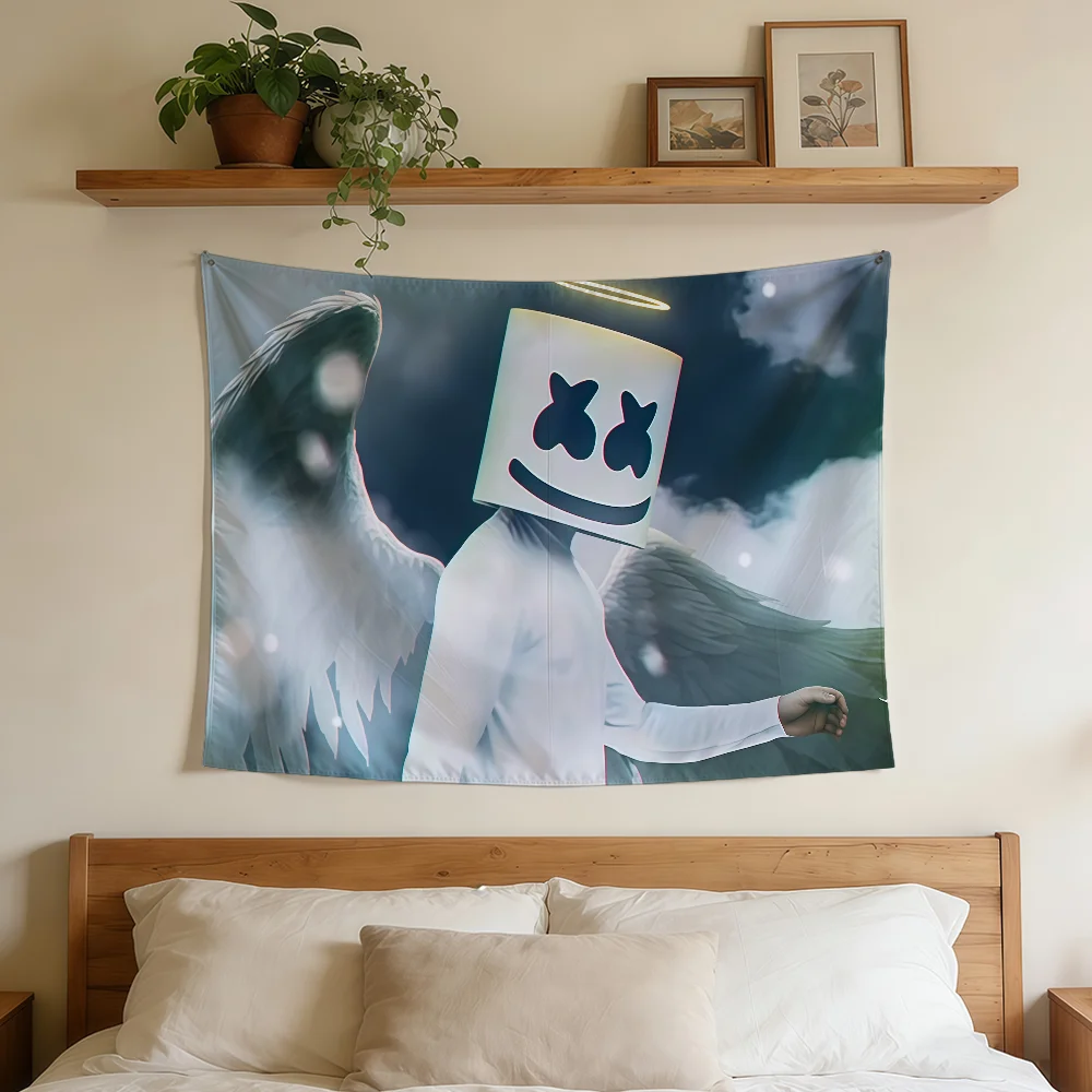 M-MARSHMELLOS-ES Flag Durable Outdoor Indoor Patio Festive Decoration Classic Design Pole Wall Room Banner
