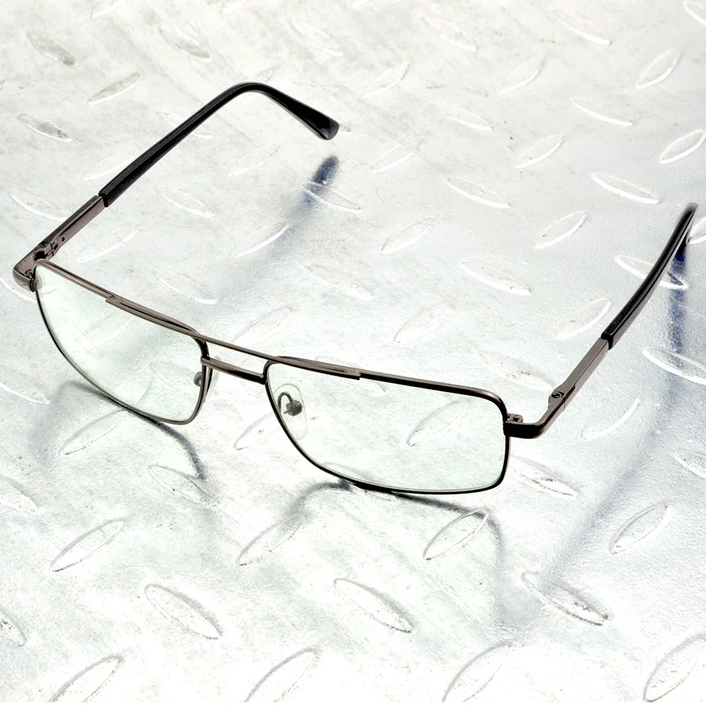 

Double Bridge Rectangle Photochromic Grey Lenses Glasses Frame Eyeglasses Eyeframe Eyewear