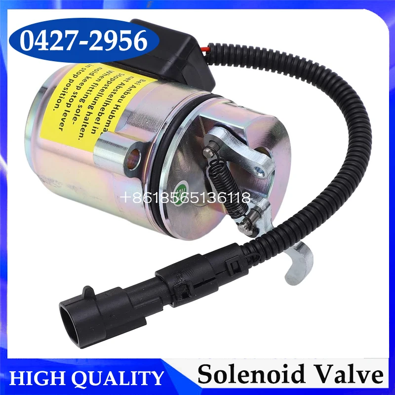 

12V Fuel Shut off Stop Solenoid Valve 0427-2956 04272956 6686715 for BMF2011 F2L2011 BF3L2011