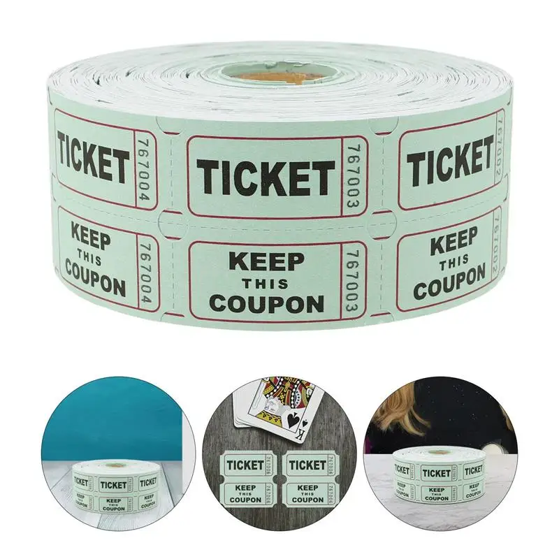 

1 Roll Raffle Tickets Single Roll Raffle Tickets For Event, Carnivals, Door Prizes, Drinks And More Colorful Raffle Tickets