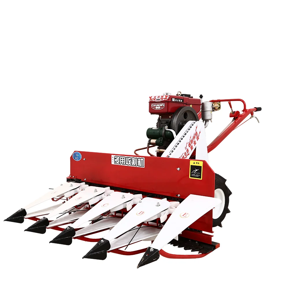 Rice and wheat  10  120 meters high efficiency mini self-propelled harvester