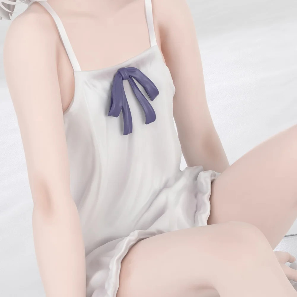 Figurka ilustracyjna Makoto Shiroikone siedząca figurki akcji Kawaii słodkie figurki akcji lalki model PVC statuetka prezenty 8cm