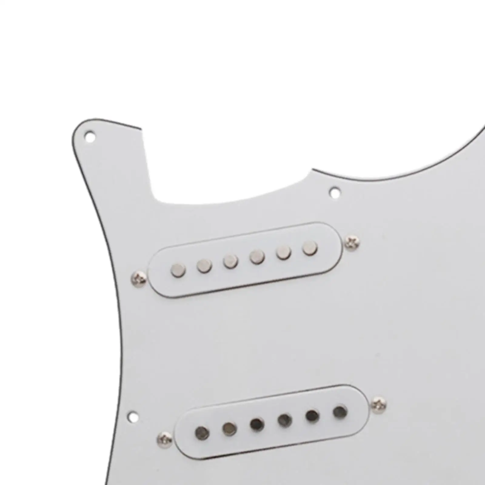 11 Hole Loaded Guitar Pickguard Metal Scratch Plate Electric Guitar Parts Durable Smooth Surface Vintage Decoration Replacement
