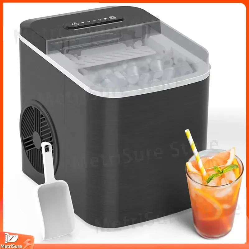 Automatic Mini Ice Maker Portable Desktop Commercial Home Ice Cube Maker with Self Cleaning Function Fast Ice