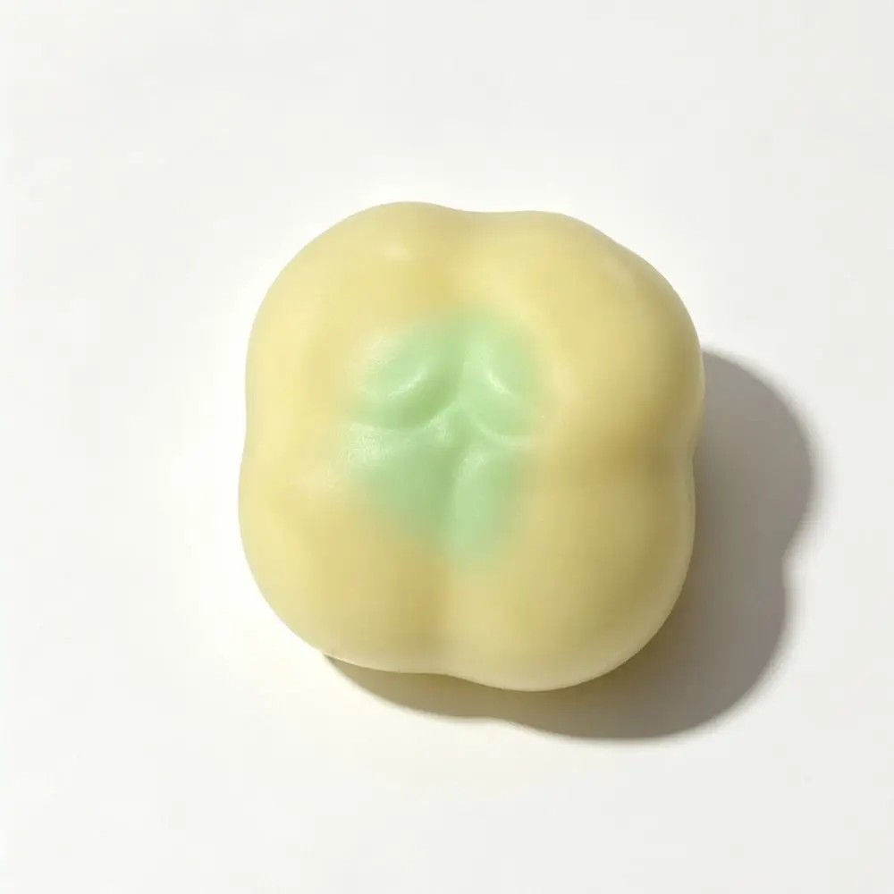 Persimmon Shape Wax Cracking Squeeze Toy Crispy Feel Handmade Craft Crispy Stress Balls Crackable Texture Crunchy Sound Ball