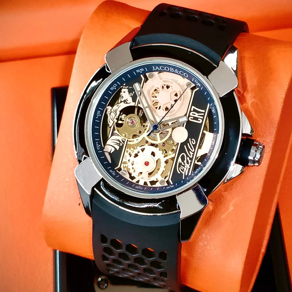 2026 CR07 Hot Jacob & Co Originele Merk Horloges Voor Heren Business Automatische Mechanische Polshorloge Hoge Kwaliteit AAA Mannelijke Klokken