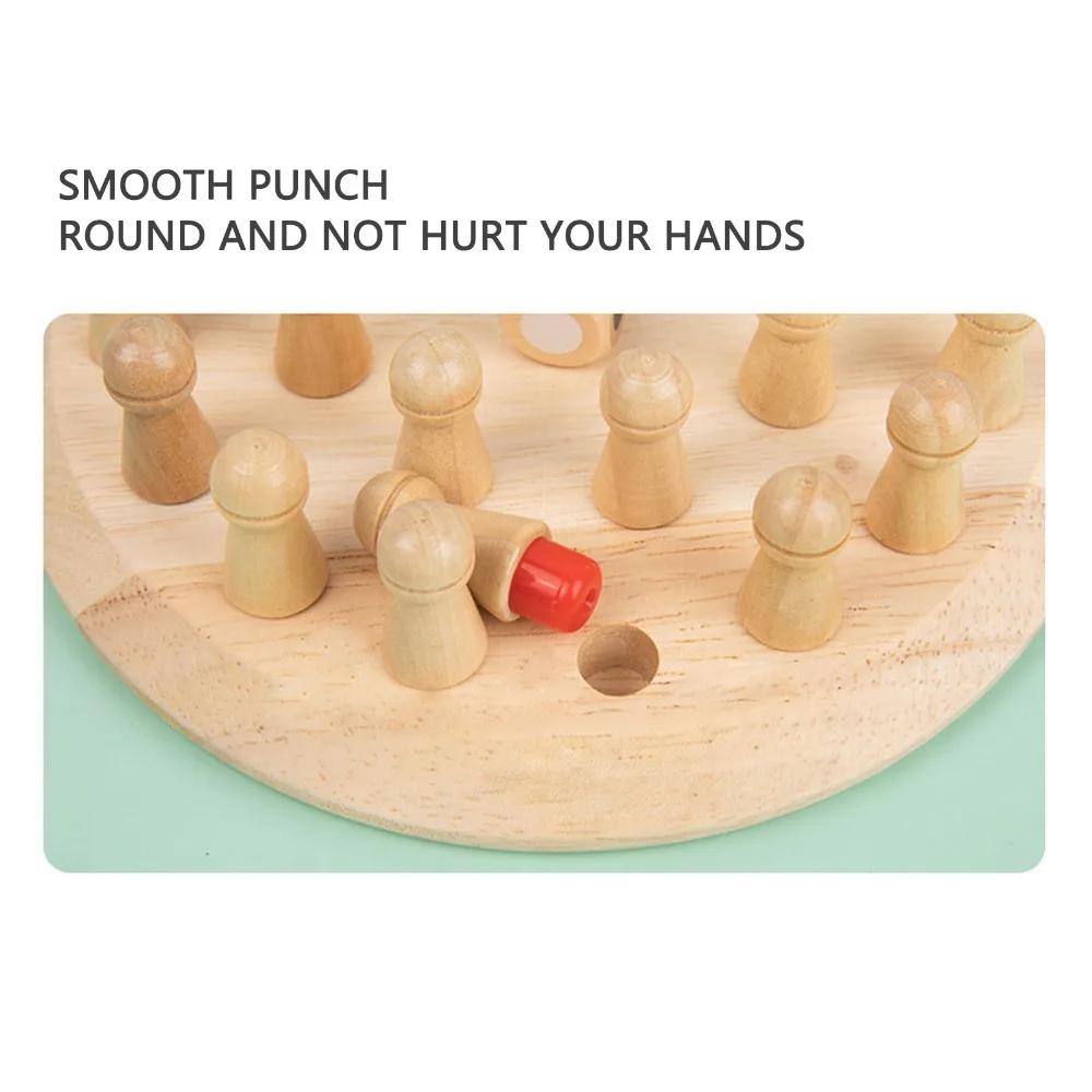 Memory Training Matchstick Chess Game Educational Blocks Matchstick Design Early Education Game Wooden Board Game