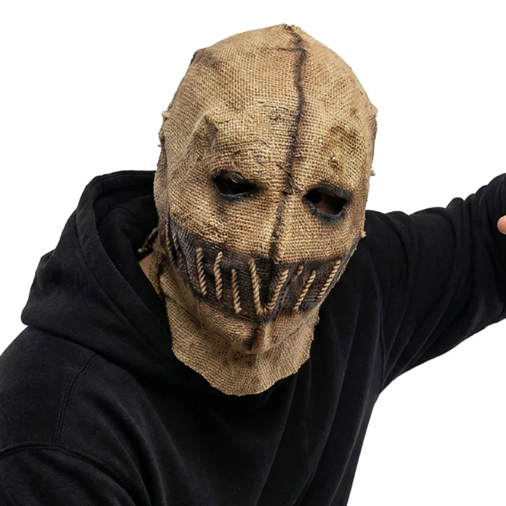 Halloween Scarecrow Demon Killer Mask Cosplay Horror Burlap Skull Masks Halloween Carnival Dress Up Party Costume Props