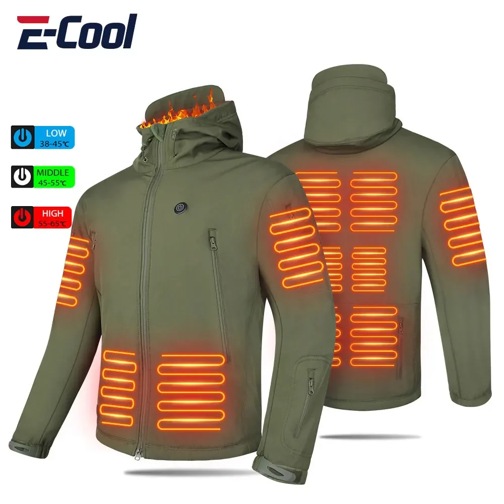 7 Areas Heated Jacket Men Winter Women's Skiing Jacket USB Electric Motorcycle Heating Jacket Heated Vest Thermal Coat Clothing