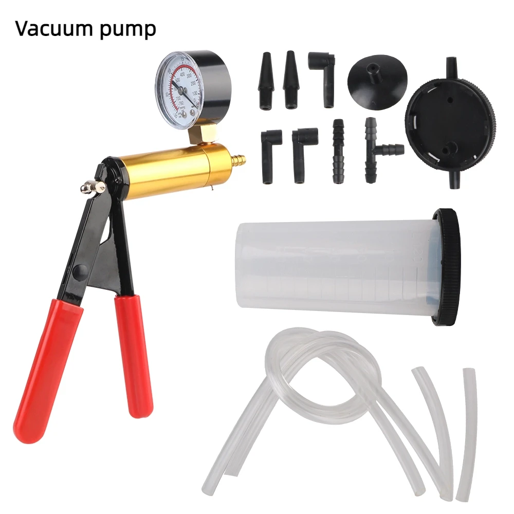 

Portable Oil Vacuum Pump Kit Repair Tools Car Manual Vacuum Pump 2 in 1 Set Powerful Oil Suction Tool Automotive Fluid Tester