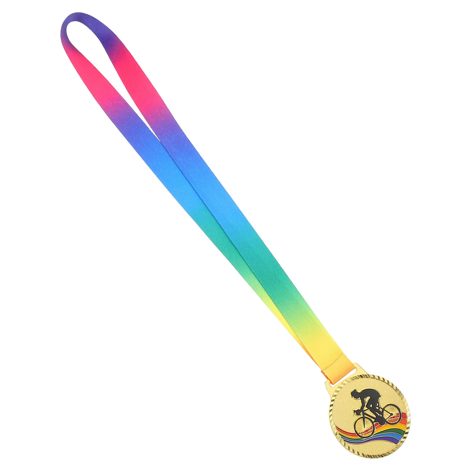 1 шт., велосипедная медаль, золотой трофей для гонок на велосипеде, спортивное празднование, медаль из цинкового сплава, приз для соревнований на память