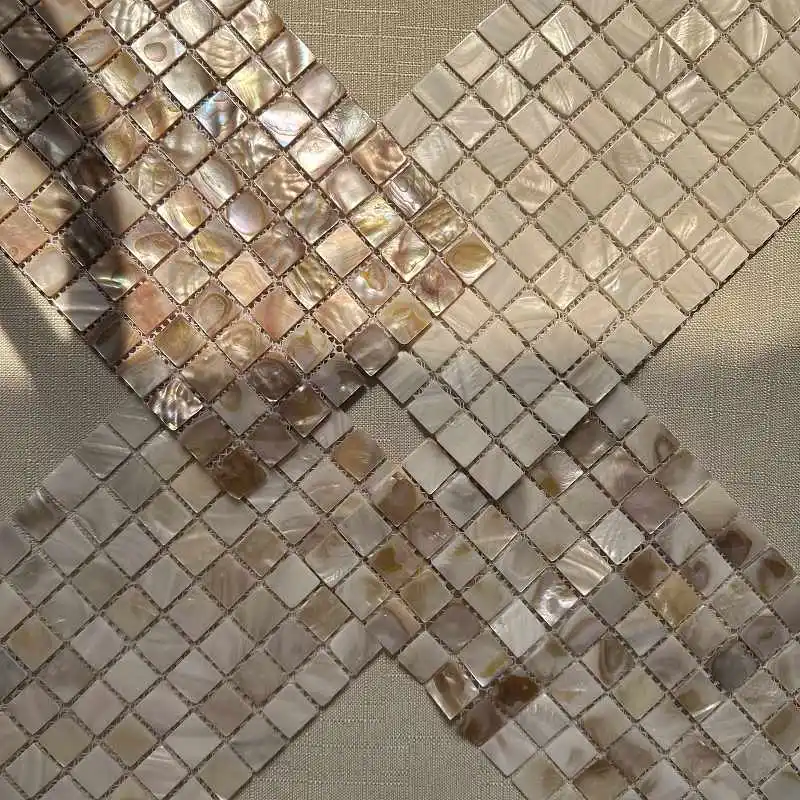 Shell Mosaic Tile Natural White Mother of Pearl Wall Backsplash Bathroom Tiles Fish Scale Sheet Kitchen 917