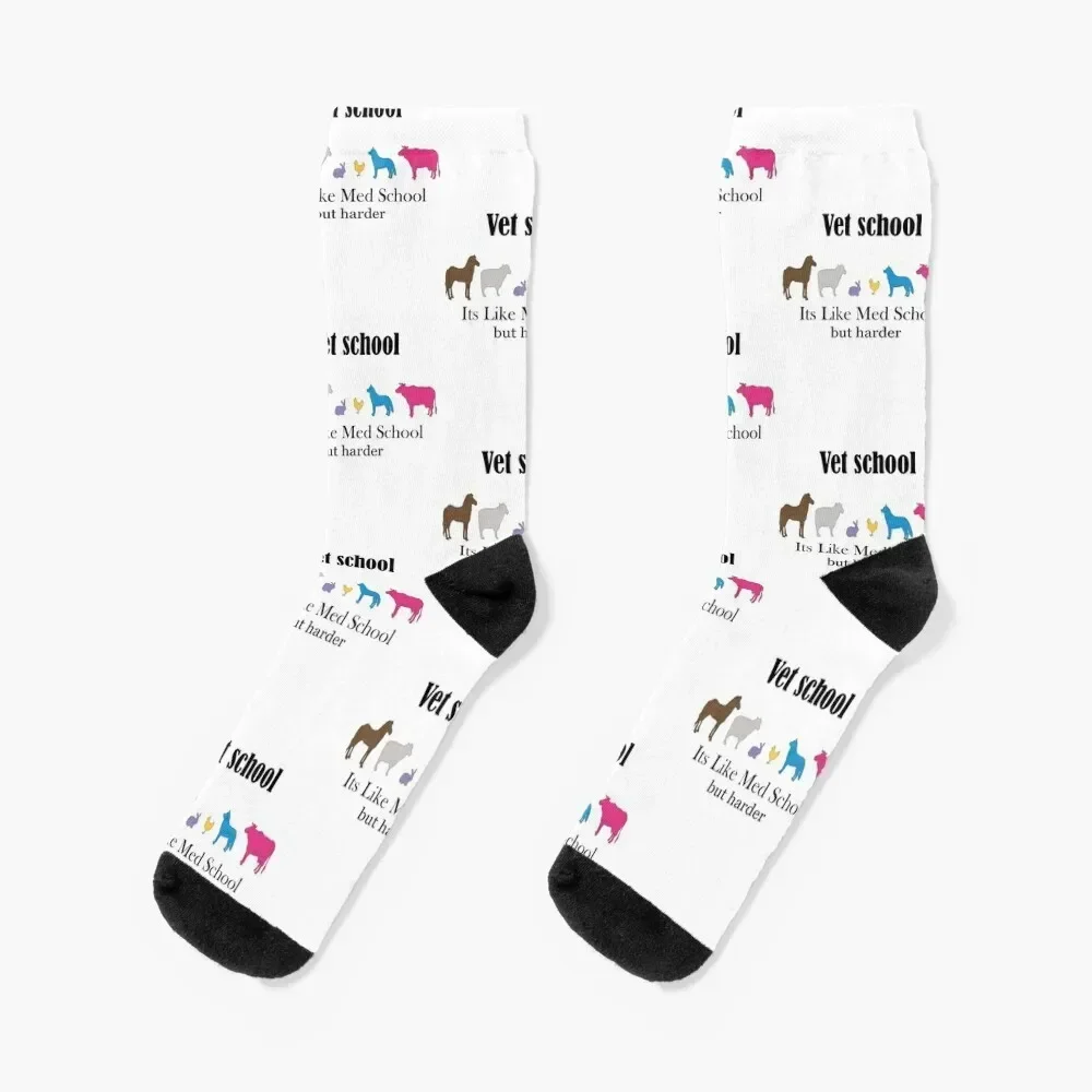 Vet school, like Med school but harder Socks japanese fashion Lots Girl'S Socks Men's