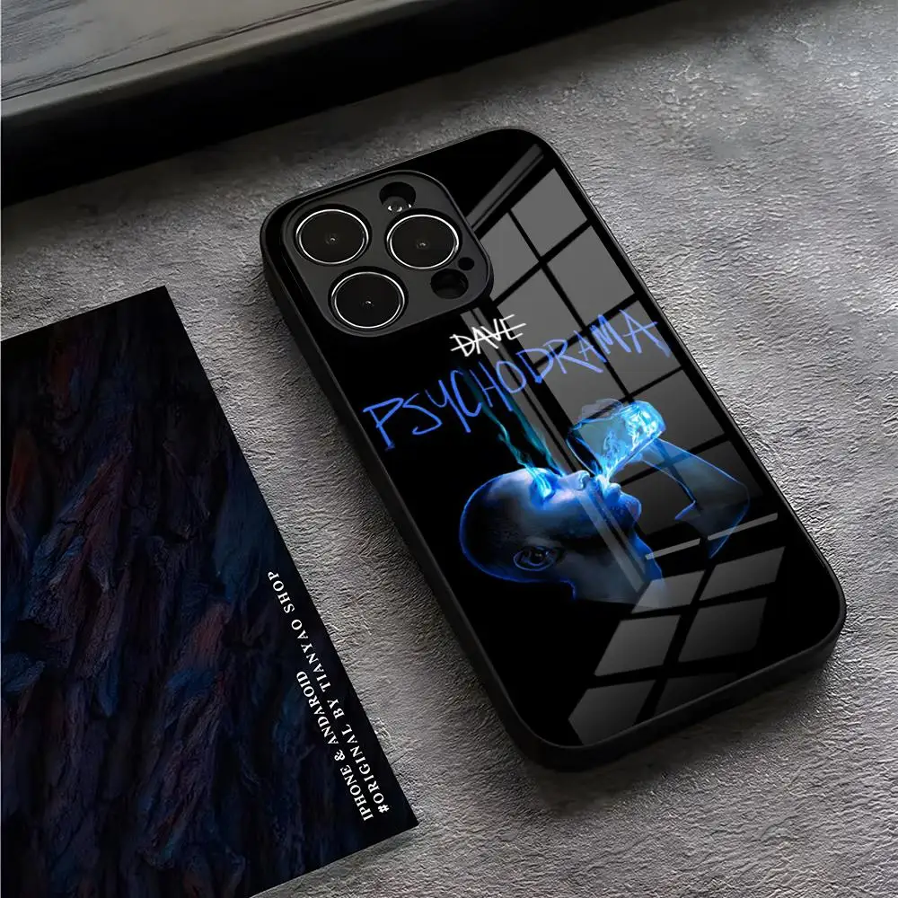 Dave Psychodrama Rapper Phone Case Apple for iPhone 15 Pro Plus 14 Pro 12 11 13 Mini X XR XS Max 16 Plus SE Glass Back Cover