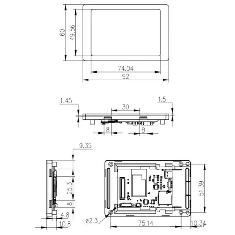 Imagem -02 - Módulo de Tela Porta Serial Inteligente Esp32 s3 N8r2 N16r2 2mb Psram Touch Control Display 480x320 Wifi bt Rs485 35