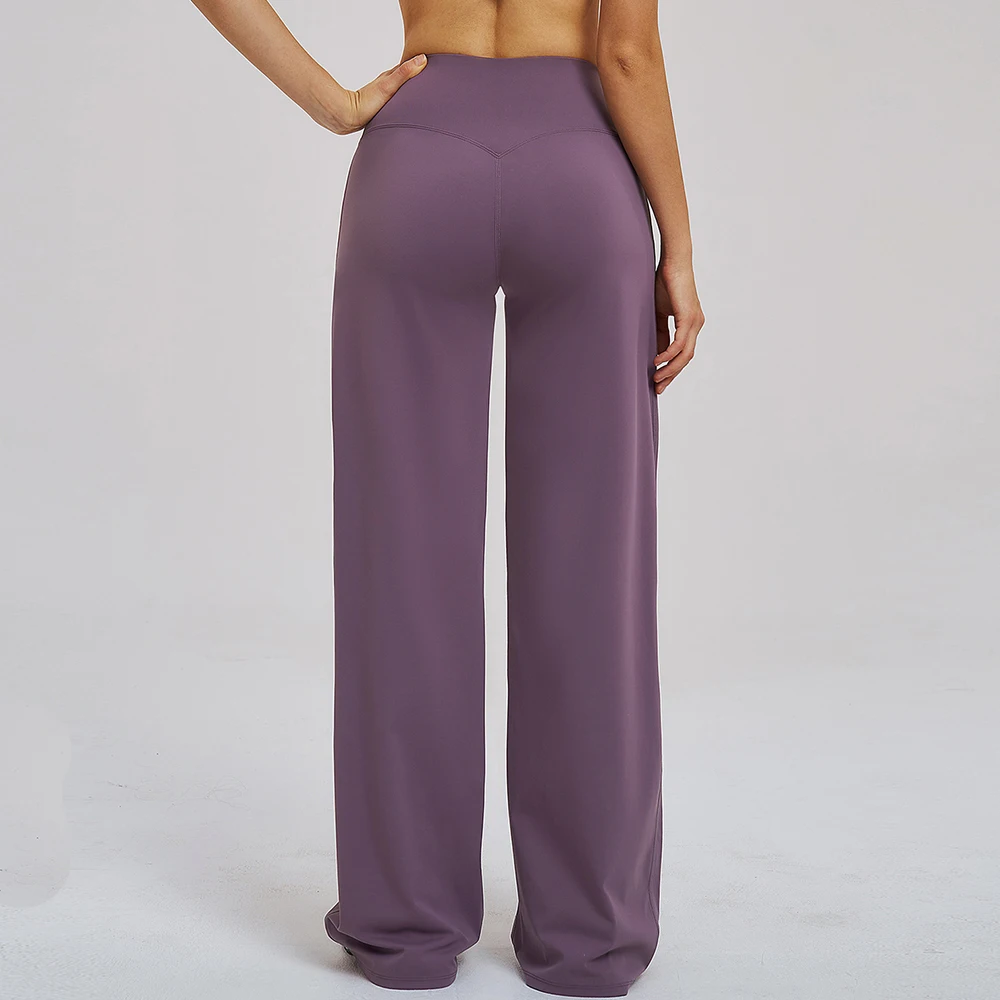 Women's High Waisted Yoga Pants Flared Leggings Workout Casual Wear Comfortable Activewear Running Fitness Sports Wide-leg Pants