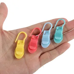 20Pcs Colorful Plastic Safety Pins Knitting Crochet Locking Stitch Needle Clip Markers Holder Sweater Knitting Tool Mark Buckle