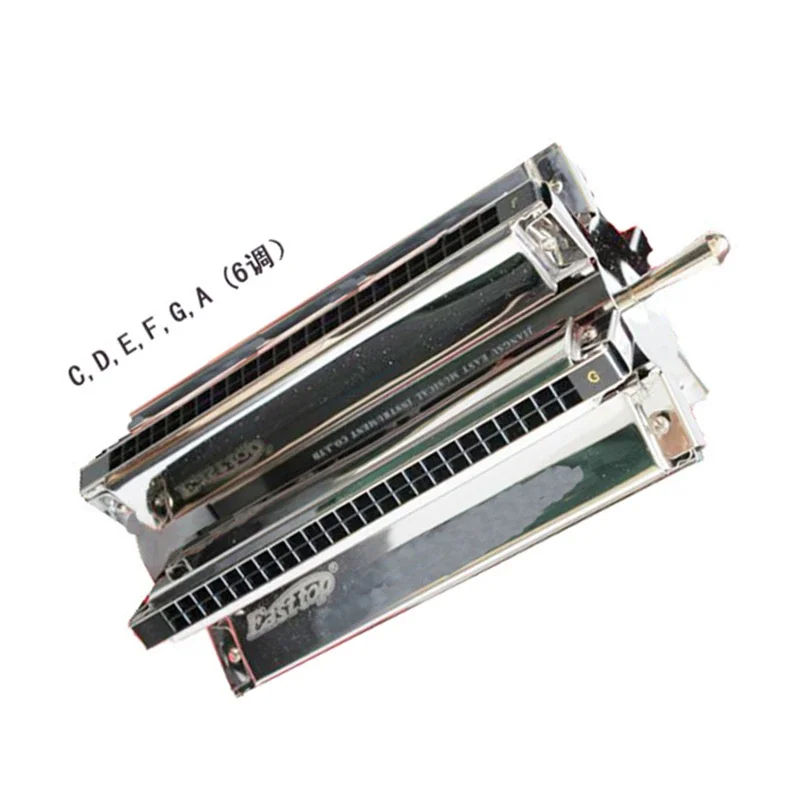 -wheel-shaped Harmonica, 24-hole Harmonica, C D E F G A, Six-tone, Tremolo, Mouth Ogan, Musical Instrument, T24-6s