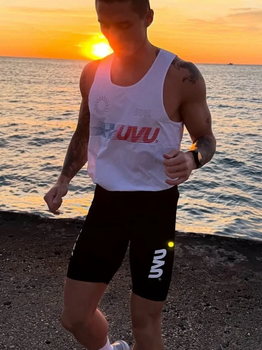 UVU Quick Dry Compression Shorts Fitness Running Sports Breathable Tight Pants Polyester Fiber Straight Leg Casual Pants