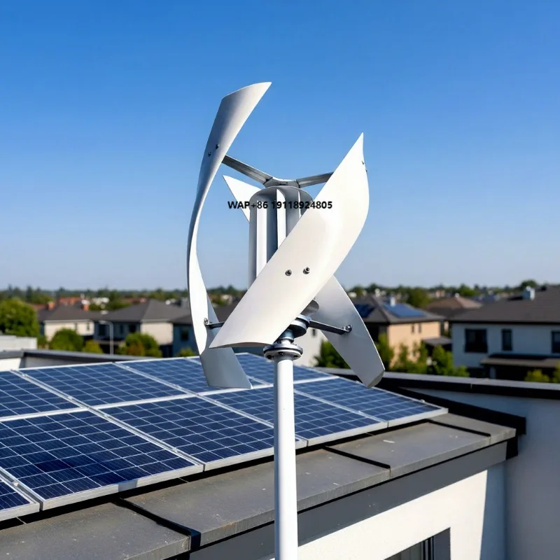 

Vertical Axis Wind Turbine Generator- 2KW Maglev Generator System with Solar Hybrid Option for Home & Rooftop Application