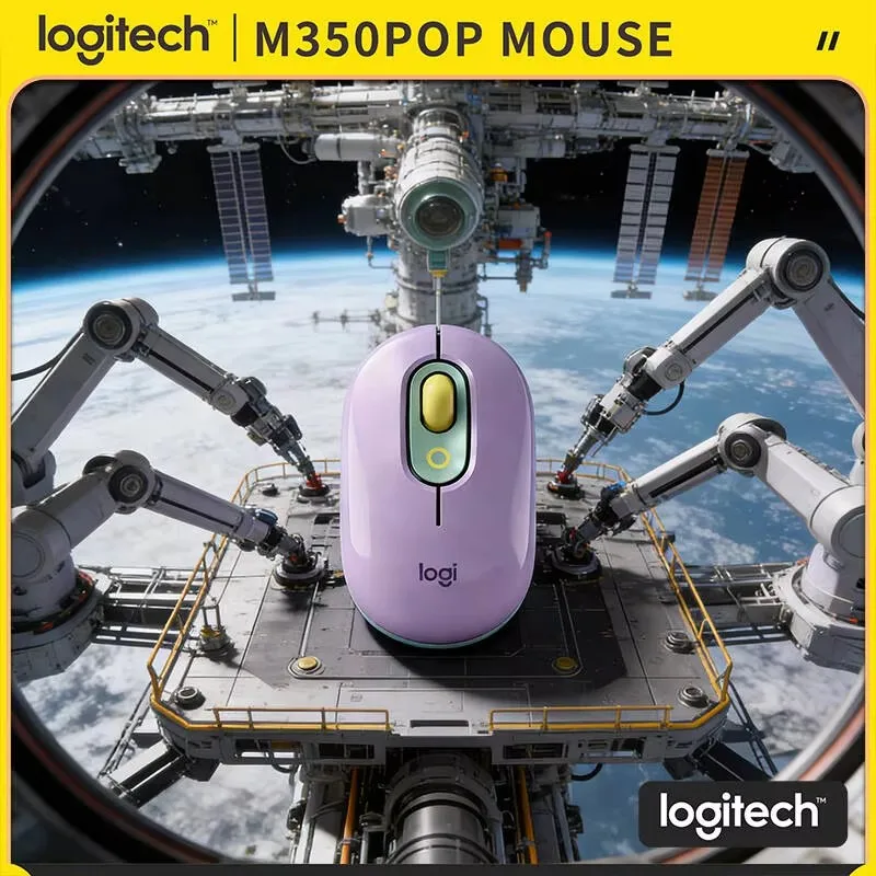 Ratón Inalámbrico Logitech Pebble M350/MX Anywhere 3S/ M350Pop Ultrafino de 2.4GHz y 1000 DPI para Ordenador Portátil