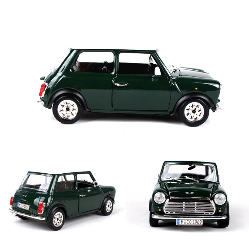 Bburago 1:24 1969 Mini Cooper Legering Model Auto Diecasts Metalen Klassieke Auto Voertuigen Model Simulatie Collectie Kinderen Speelgoed Gift