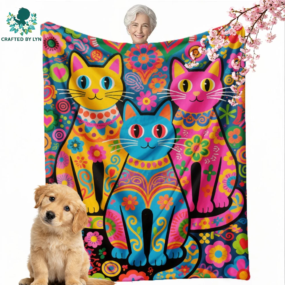 

Flowers,Animal,Constellation| Flannel | Room Decor Blanket, Camping Stuff,Festive Gift Selectio | Soft and delicate | Keep warm