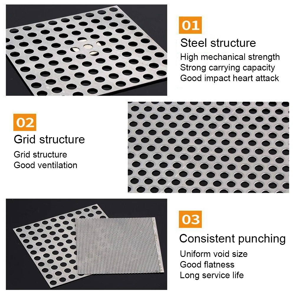 1-10Pcs Stainlesss Steel Drain Cover, Shower Hair Stopper Filter, Kitchen Sink Floor Drain Strainer for Bathroom Hardware
